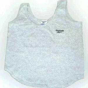Heather Grey Reebok Crop Tank Size Medium Like New